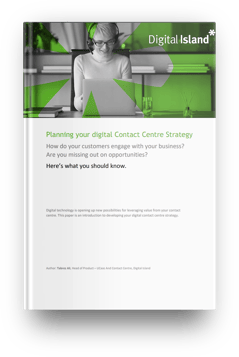 Digital Island Contact Centre Strategy Mockup